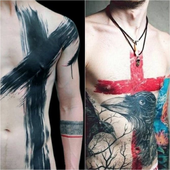 Croix de tatouage - Croix de tatouage pour hommes - Croix de tatouage pour hommes