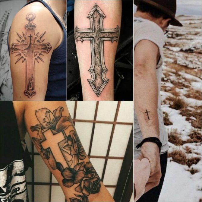 Croix de tatouage - Croix de tatouage pour hommes - Croix de tatouage pour hommes