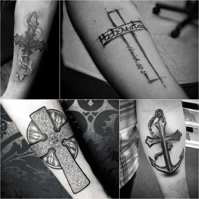 Croix de tatouage - Croix de tatouage pour hommes - Croix de tatouage pour hommes