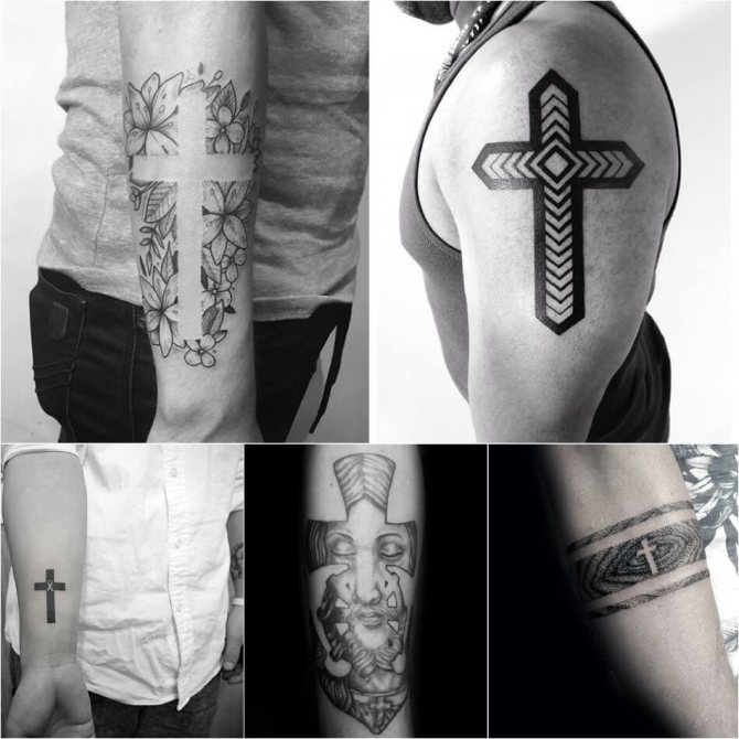 Croix de tatouage - Croix de tatouage pour hommes - Croix de tatouage pour hommes