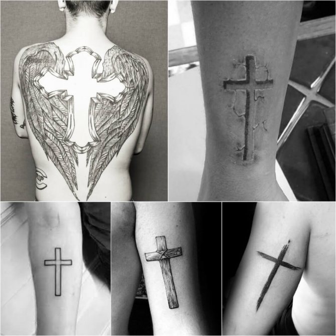 Croix de tatouage - Croix de tatouage pour hommes - Croix de tatouage pour hommes