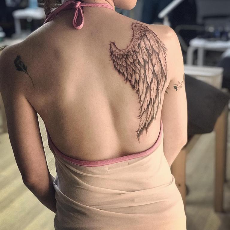Tatouage aile d'ange