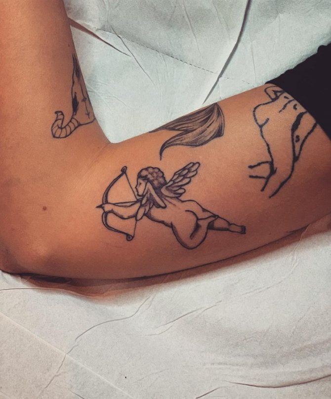 tatouage de Cupidon