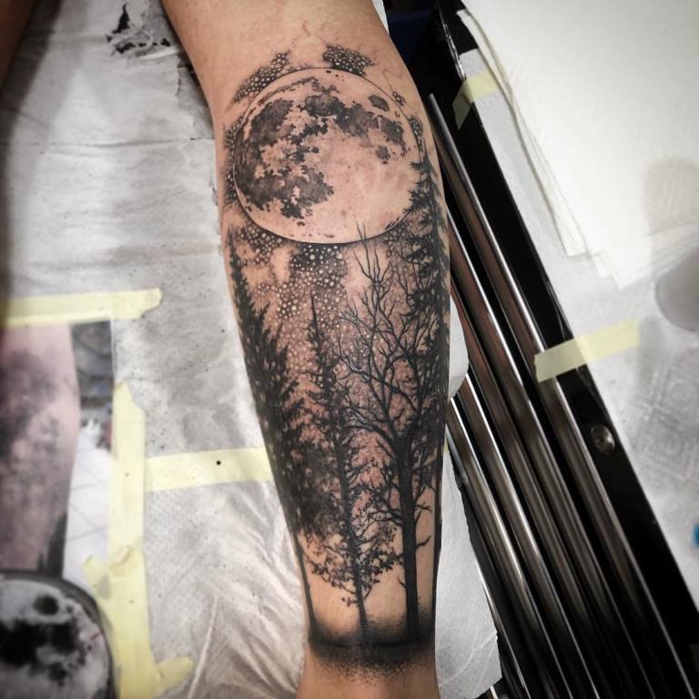 signification de la forêt de tatouage