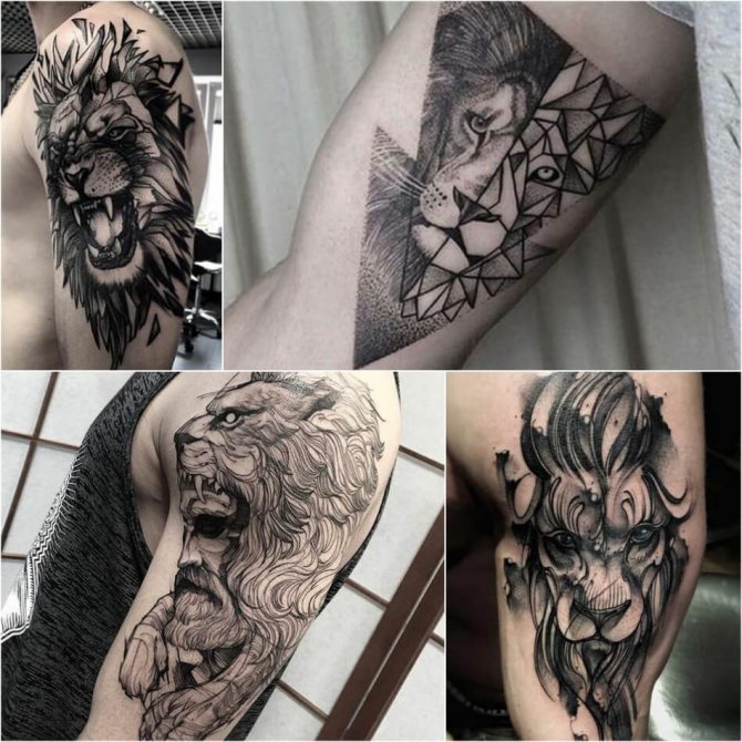 Tattoo Lion - Tatouage Lion pour hommes - Tatouage Lion pour hommes