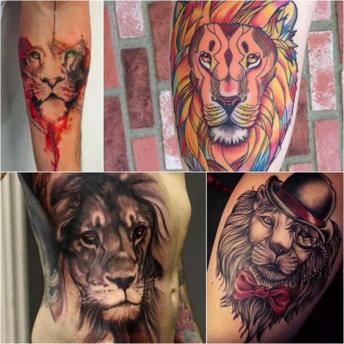Tattoo Lion - Tatouage Lion pour homme - Tatouage Lion pour homme