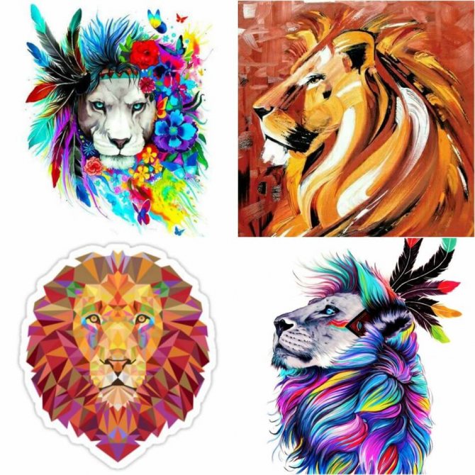 Tattoo Lion - Esquisses de tatouage de Lion - Exemples d'esquisses de tatouage de Lion