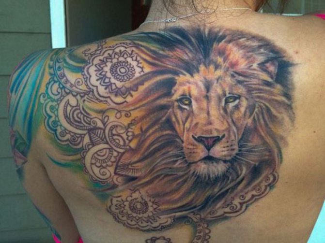 Tattoo lion