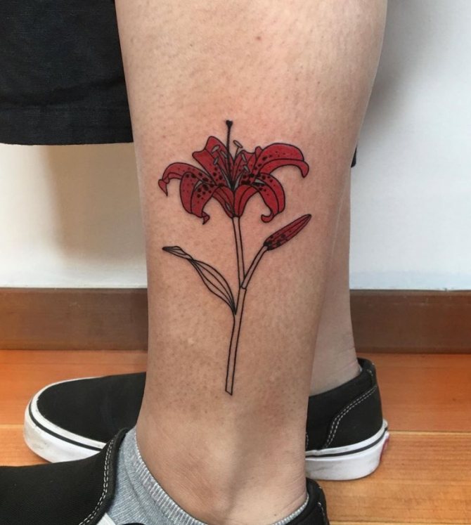 tatouage de lys