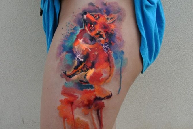 renard tatoué