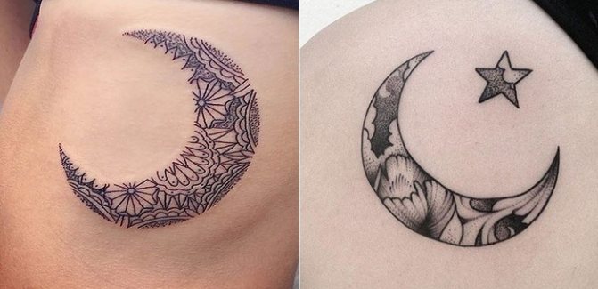 Tatouage de la lune