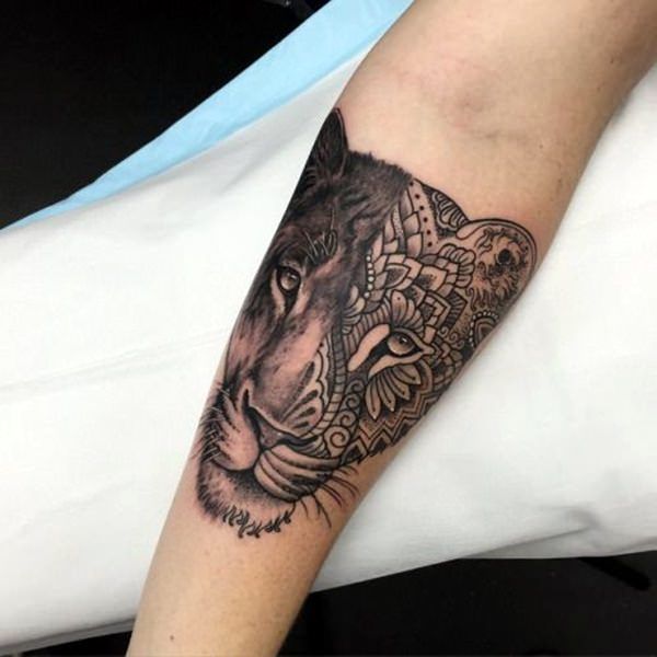 tatouage de lion