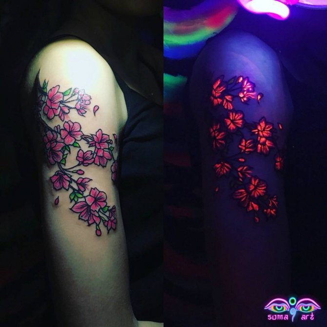 Maître Tatoueur Soma Art, tatouages UV, tatouages fluorescents, tatouage sous lumière noire