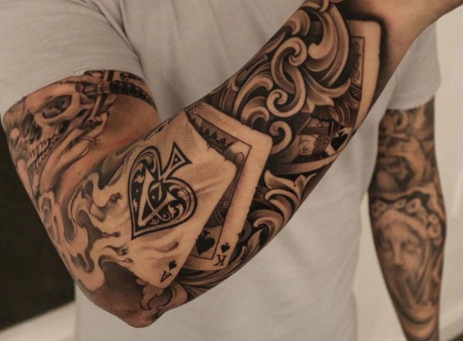signification des combinaisons de cartes de tatouage