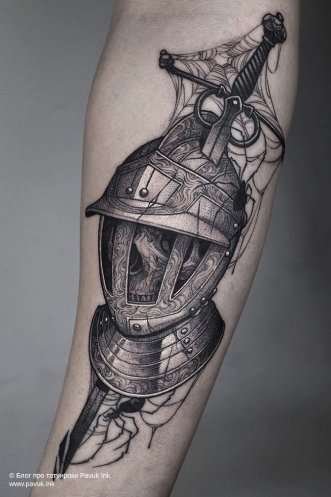 tatouage épée 01