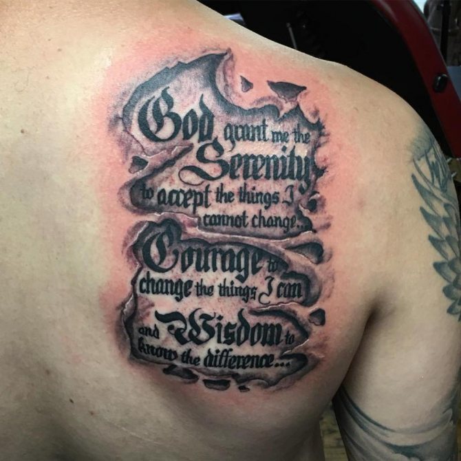 Tatouage de la prière