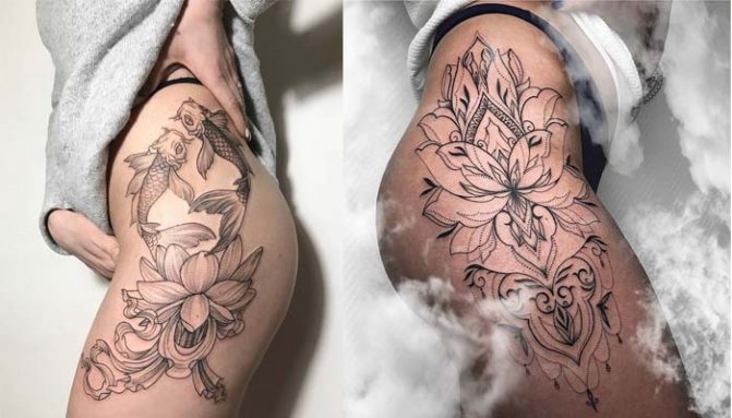 Tatouage sur la cuisse