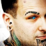 Tatouage d'un globe oculaire bleu