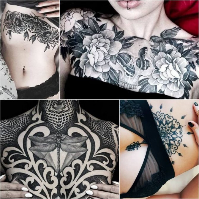 Tatouage sur la poitrine pour les filles - Tatouage sur la poitrine pour les filles - Tatouages féminins sur la poitrine