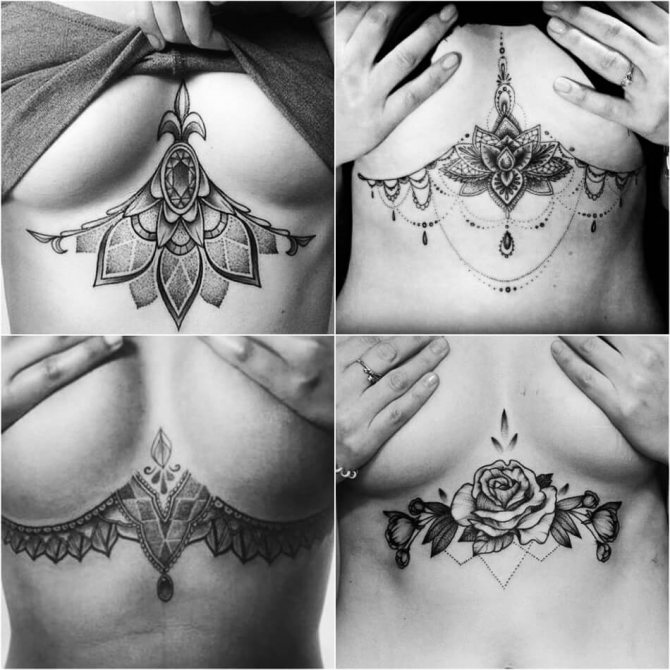 Tatouage sur la poitrine pour les filles - Tatouage sur la poitrine pour les filles - Tatouage féminin sur la poitrine