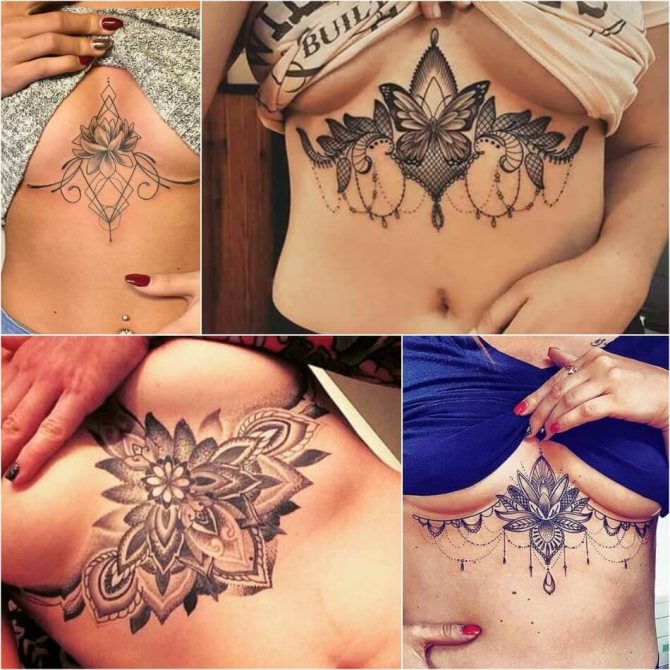Tatouage sur la poitrine pour les filles - Tatouage sur la poitrine pour les filles - Tatouage féminin sur la poitrine