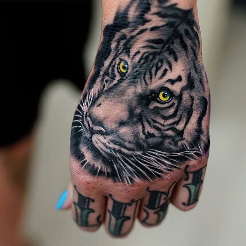 Tattoo sur la main - Tattoo sur la main - Tattoo sur la main - Tattoo sur la main tigre