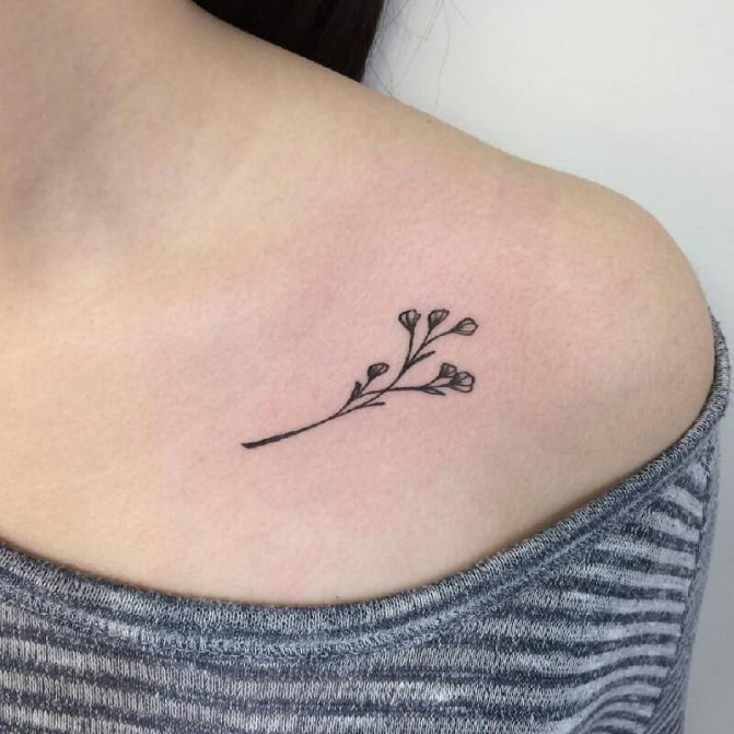 Tatouage sur la clavicule des filles - tatouage de fleurs sur la clavicule - tatouage de fleurs féminines sur la clavicule