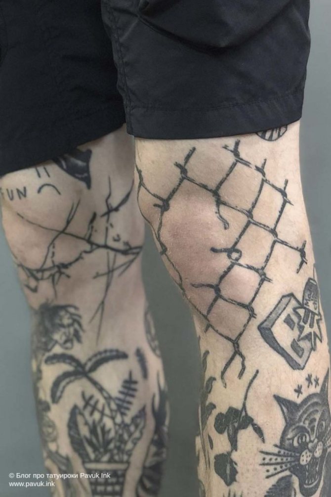 tatouage sur les genoux 12