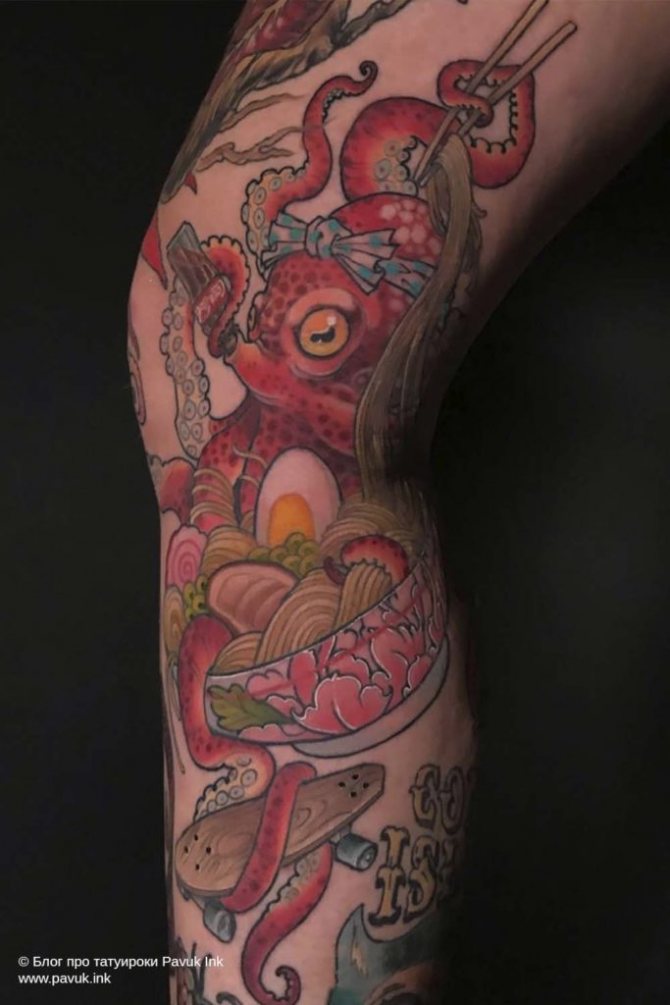 tatouage sur les genoux 25