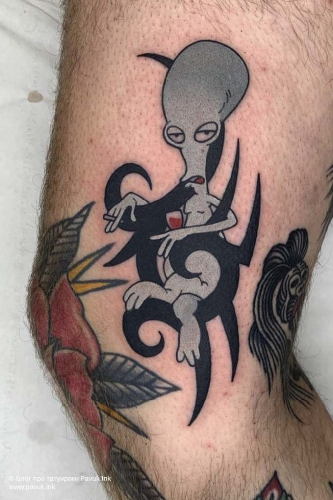 tatouage sur les genoux 32