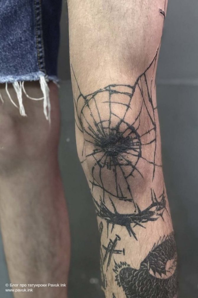 tatouage sur les genoux 36