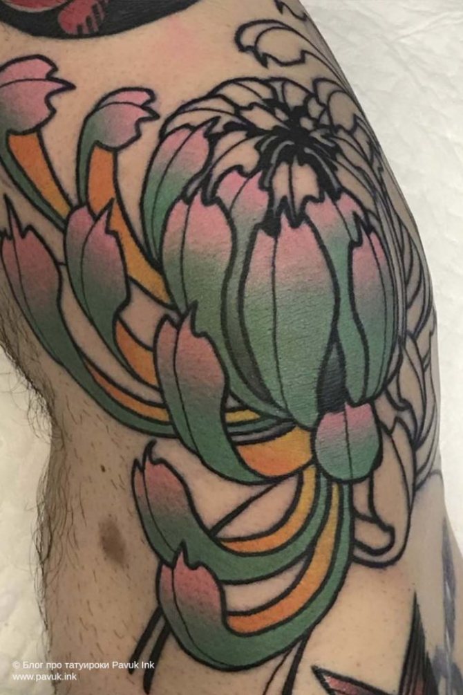 tatouage sur les genoux 44