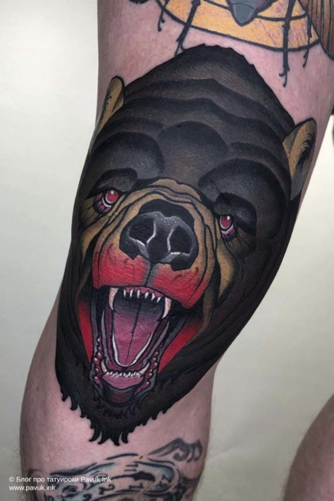 tatouage sur les genoux 45