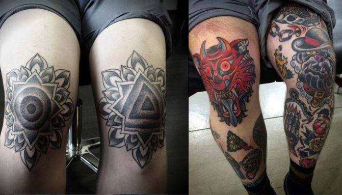 Tatouage sur les genoux