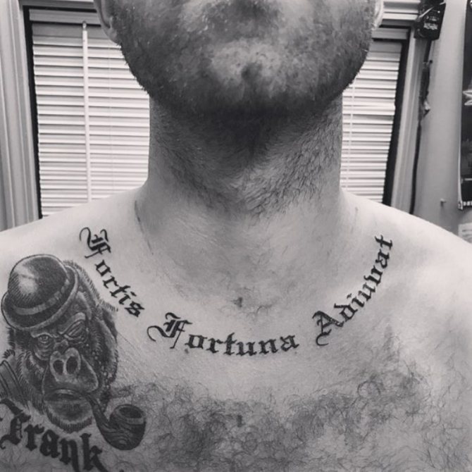 Tatouage en latin avec traduction