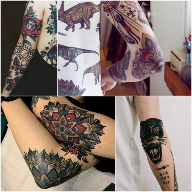 Tatouage du coude - Tatouage du coude - Tatouage du coude pour les femmes