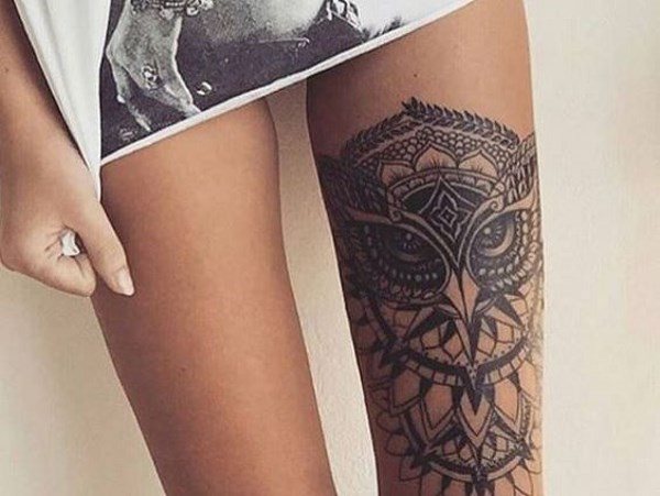 Tatouage sur la jambe pour les filles. Photos et signification des tatouages féminins, croquis, motifs, beaux, petits, originaux.