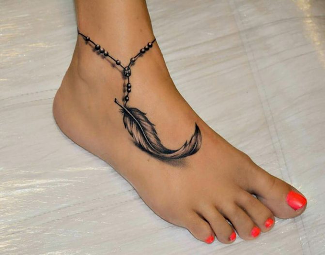 Tatouage sur le pied