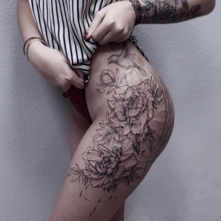 Tatouage sur la jambe pour les filles