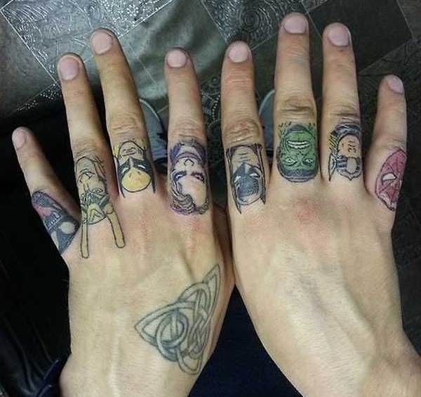 Tatouage sur doigts Signification-Espèces et esquisses-Tatouage sur doigts-6