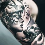 Tatouage d'épaule pour homme