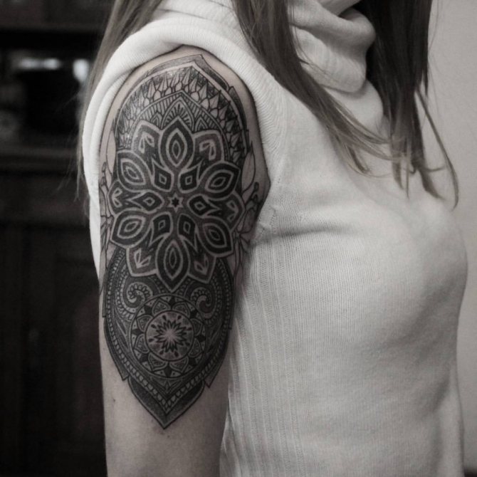 Tatouage sur les épaules - croquis