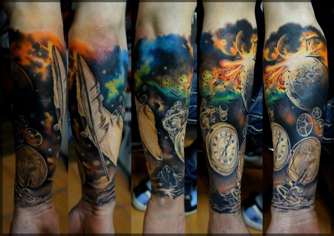 Tatouage d'une demi-main