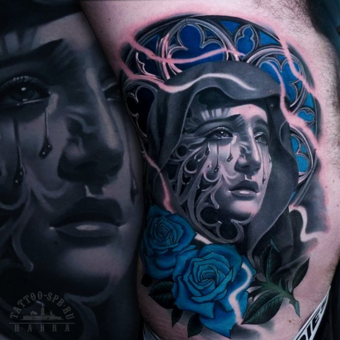 tatouage sur les côtes du studio de tatouage spb