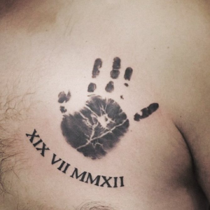 Tatouage de la naissance d'une fille