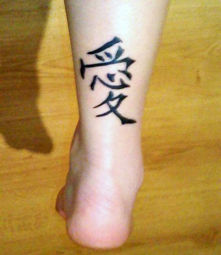 Tatouage féminin à la cheville avec signification. Image, signification