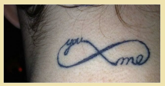 Tatouage sur le cou pour les filles et les garçons