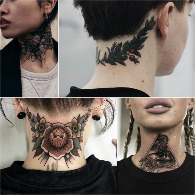 Tatouage sur le cou - Signification du tatouage sur le cou - Idées de tatouage sur le cou