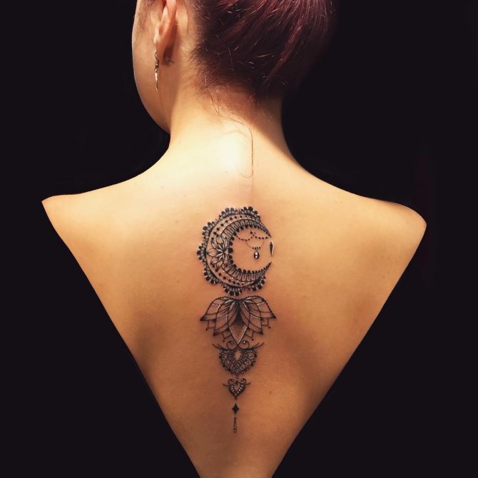 Tatouage sur le dos des filles photo 5