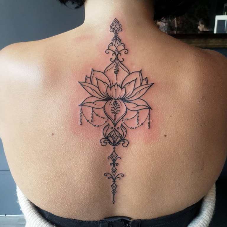 Tatouage sur le dos des filles